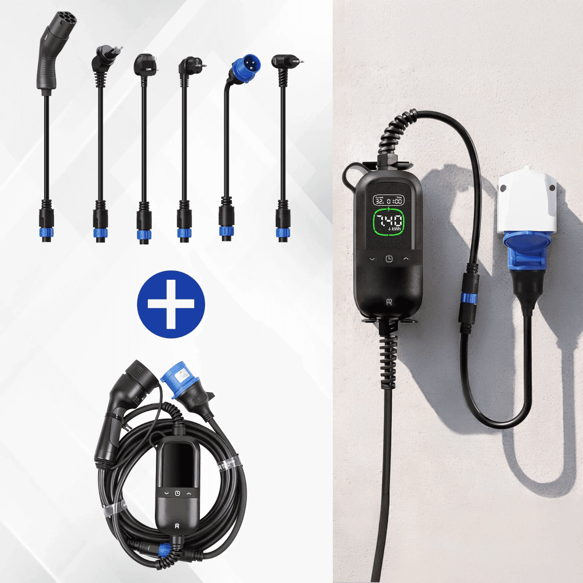 Prenosná nabíjačka pre elektromobily 7,4kW 230V | RHEIDON PC-200 PRO